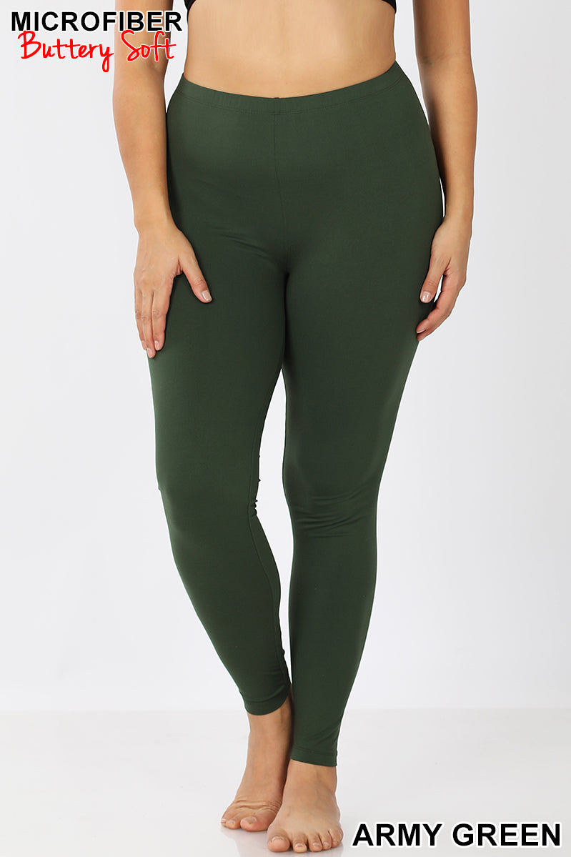 Zenana Microfiber Leggings With  International Society of Precision  Agriculture